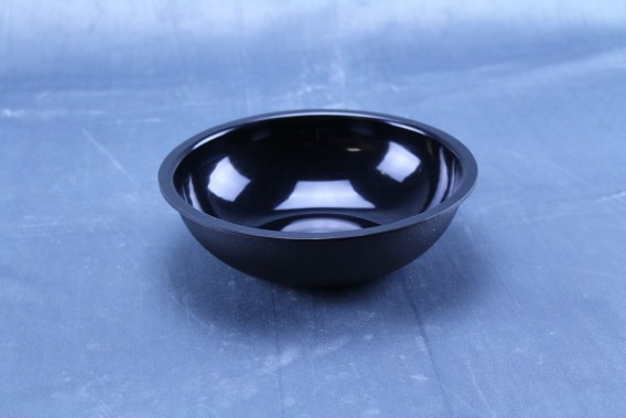 GM9 Black ABS Bowl, texture outside, 8 7/8" DIA x 2 1/2" H