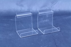 Clear Acrylic Book Rail Displays