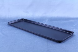 Black ABS Food Tray, Long Version